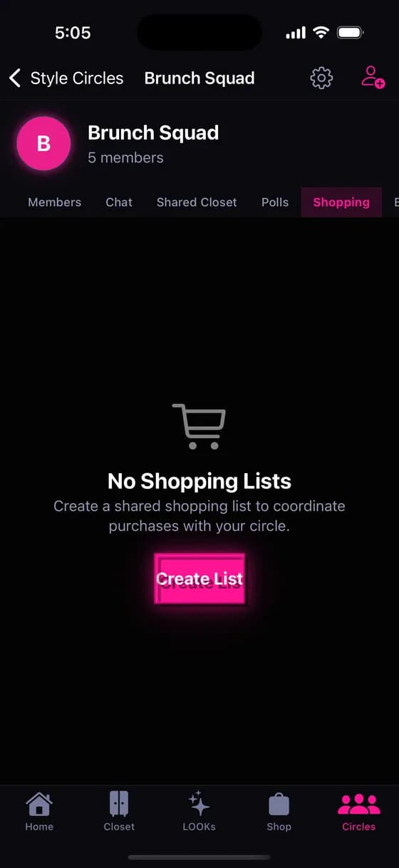 Shopping Lists