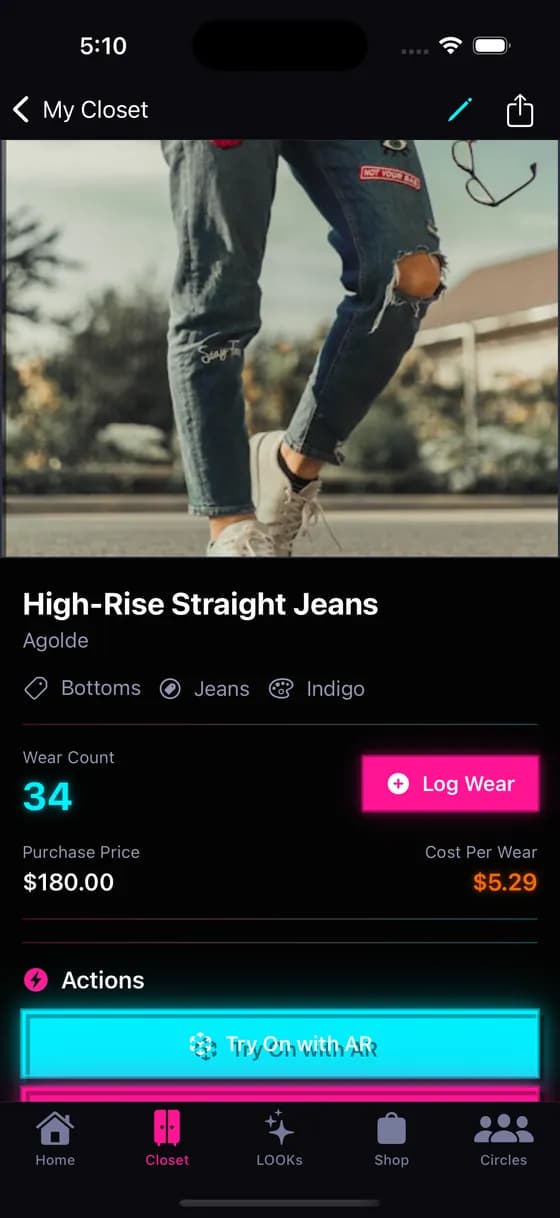 Daily AI outfit suggestions based on weather and calendar events
