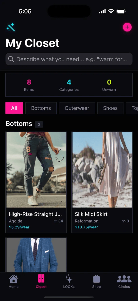 StyleLift smart closet