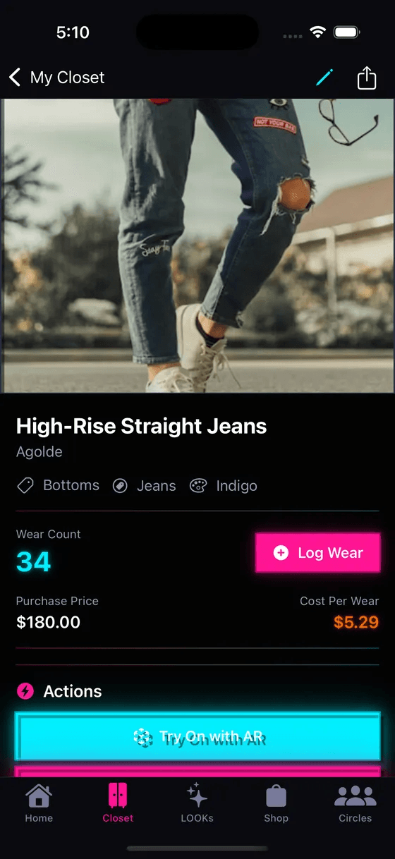 StyleLift daily outfit suggestions